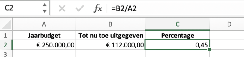 Procenten Berekenen Excel Uitleg En Voorbeeld